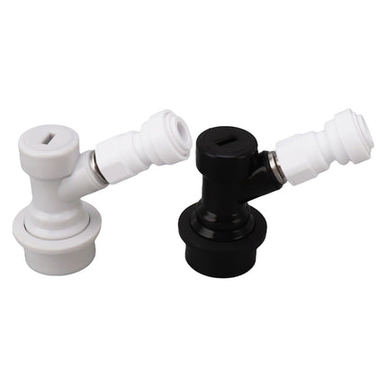 Ball Lock Disconnect Kit Beer Keg Liquid Dispenser Push in Fitting Quick Joint Connector for Beer Tube Hose 5/16