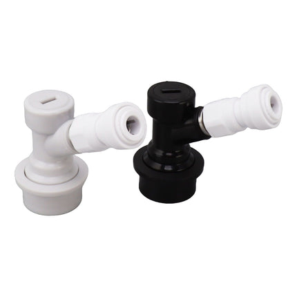 Ball Lock Disconnect Kit Beer Keg Liquid Dispenser Push in Fitting Quick Joint Connector for Beer Tube Hose 5/16