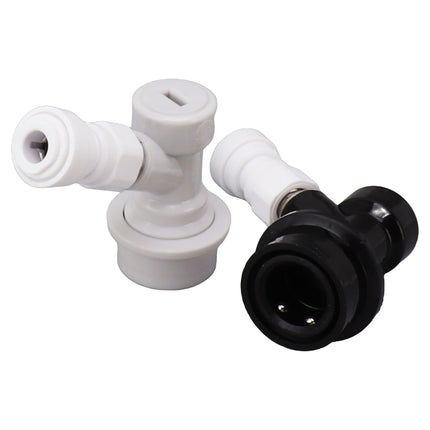 Ball Lock Disconnect Kit Beer Keg Liquid Dispenser Push in Fitting Quick Joint Connector for Beer Tube Hose 5/16