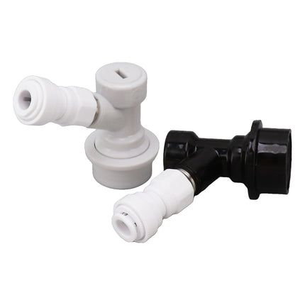 Ball Lock Disconnect Kit Beer Keg Liquid Dispenser Push in Fitting Quick Joint Connector for Beer Tube Hose 3/8