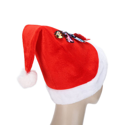2022 New Year Hat Merry Christmas Holiday Hat Antler Bowknot Santa Hat Holiday Decor for Kid Adult