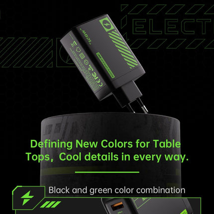 AC120U4-EU 120W USB C Charger, 4-Port Fast Charging Block, black