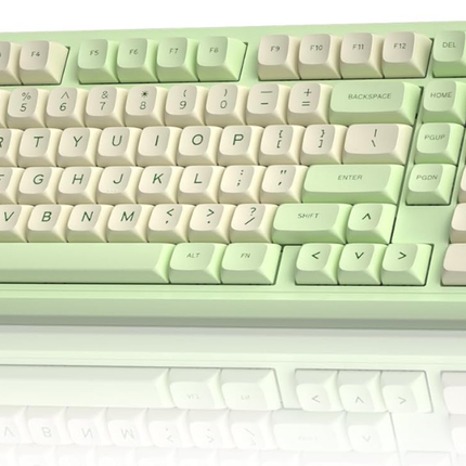 Solakaka Ki99pro 3‑Mode RGB Mechanical Keyboard,  Avocado-Green