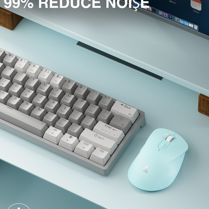 SM69 Dual Mode Wireless Gaming Mouse, Rechargeable RGB Ergonomic Mice with Adjustable DPI ,green