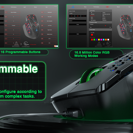 SOLAKAKA SM809 Wired MMO Gaming Mouse