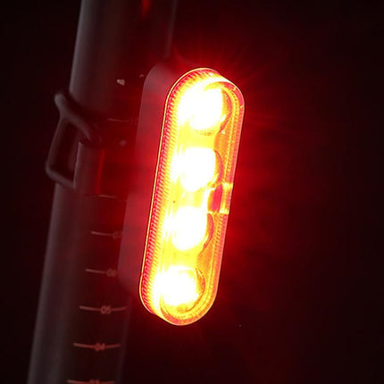 2Pcs Bike Tail Light 4 Modes Bike Rear Light Waterproof Bicycle Taillight-Red