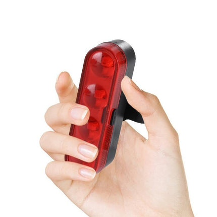 2Pcs Bike Tail Light 4 Modes Bike Rear Light Waterproof Bicycle Taillight-Red