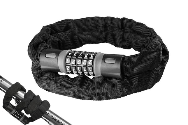 Heavy Duty Keyless Anti-Theft Bicycle Lock 5-Digit Combination Bike Chain Lock