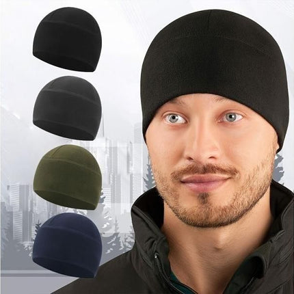 New Unisex Windproof Polar Fleece Warm Beanie Hat Cap Male Winter Ski Cycling