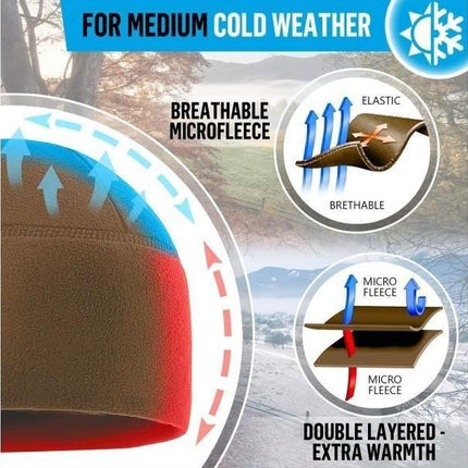 New Unisex Windproof Polar Fleece Warm Beanie Hat Cap Male Winter Ski Cycling