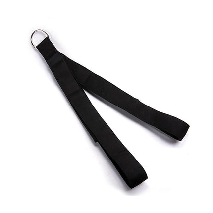 Tricep Rope Cable Attachment Two Lengths Built in One for Home Gym (Black)