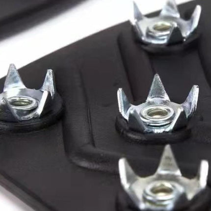 2 Pairs Ice Cleats Traction Crampons Snow Grips with 8 Spikes for Boots Shoes - For EU40-45