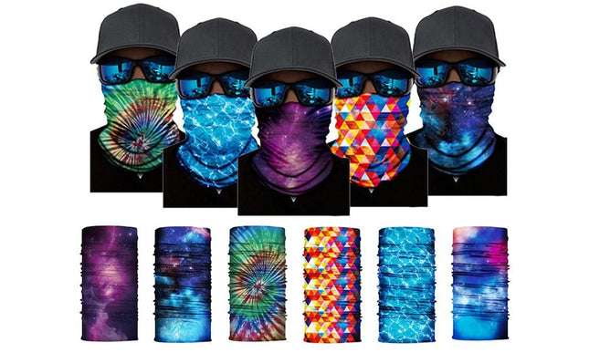 Cycling Mask Neck Tube Warmer Reusable Windproof Scarf UV Resistance Outdoor Sports Washable Face Neck Mask Cover(Navy)