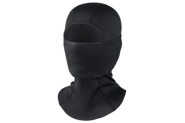 Windproof Thermal Face Mask Headgear for Outdoor Sports - Pure Black