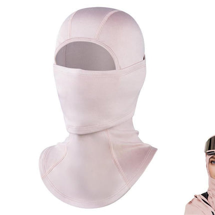 Windproof Thermal Face Mask Headgear for Outdoor Sports - Sakura Pink