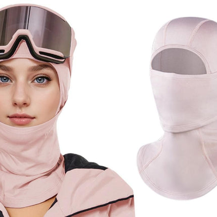 Windproof Thermal Face Mask Headgear for Outdoor Sports - Sakura Pink
