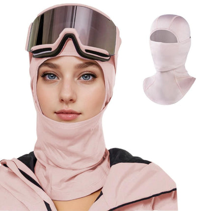 Windproof Thermal Face Mask Headgear for Outdoor Sports - Sakura Pink