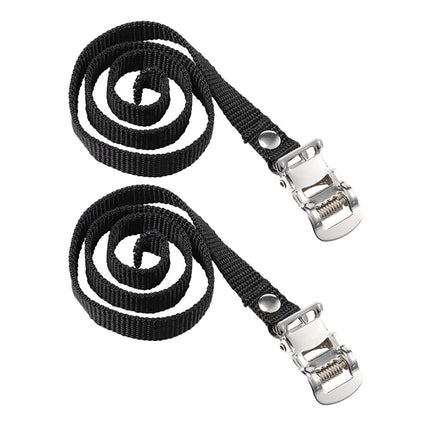 2pcs Sports Bike Pedal Straps Bike Toe Straps Nylon Pedal Straps Gym Adjustable Bike Pedals Straps