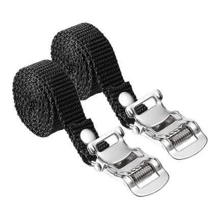 2pcs Sports Bike Pedal Straps Bike Toe Straps Nylon Pedal Straps Gym Adjustable Bike Pedals Straps