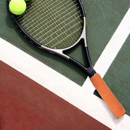 1 Roll Tennis Racket Grip Tape Fiber Towel Grip Tape for Tennis Badminton Rackets Multi-Functional Anti-Slip Sweat Absorbent Overgrip for Sports Enthusiasts