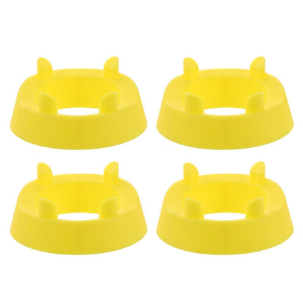 4pcs Football Kicking Tee - Sport Ball Display Rack - Field Goal Kicking Holder Stand - Football Training Equipment Yellow