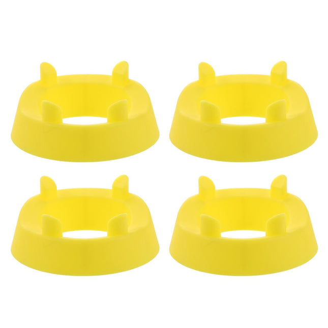 4pcs Football Kicking Tee - Sport Ball Display Rack - Field Goal Kicking Holder Stand - Football Training Equipment Yellow