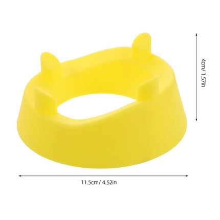 4pcs Football Kicking Tee - Sport Ball Display Rack - Field Goal Kicking Holder Stand - Football Training Equipment Yellow