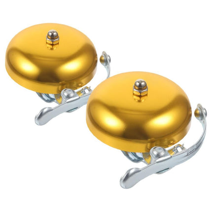 2pcs Aluminum Alloy Bicycle Bell Vintage Bike Bell Replacement For Mountain Bikes Cycling Loud And Clear Sound