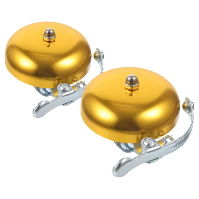2pcs Aluminum Alloy Bicycle Bell Vintage Bike Bell Replacement For Mountain Bikes Cycling Loud And Clear Sound