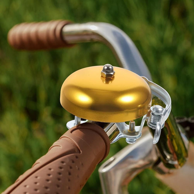 2pcs Aluminum Alloy Bicycle Bell Vintage Bike Bell Replacement For Mountain Bikes Cycling Loud And Clear Sound