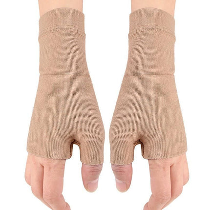 1Pair Wrist Brace Glove Sport Wrist Support for Fitness Weightlifting Skin Tone - XL