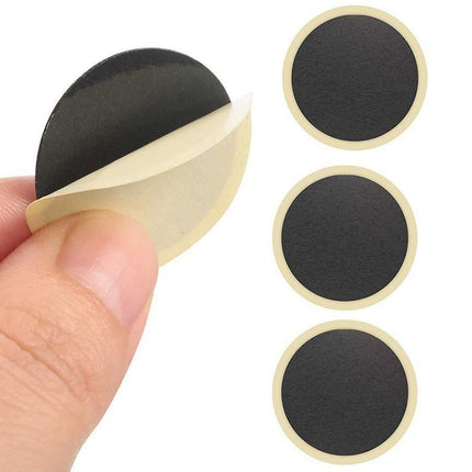 24Pcs Bike Tire Patch Kit with 4 Metal Rasps No Glue Needed for Bicycle Inner Tube Repair