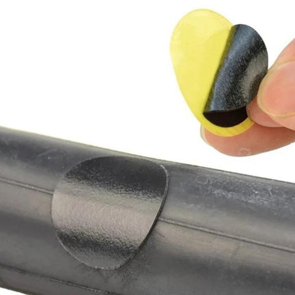 24Pcs Bike Tire Patch Kit with 4 Metal Rasps No Glue Needed for Bicycle Inner Tube Repair