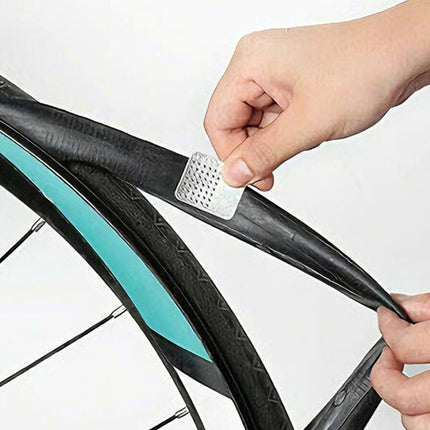 24Pcs Bike Tire Patch Kit with 4 Metal Rasps No Glue Needed for Bicycle Inner Tube Repair