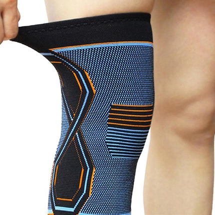 2-Pack Knitted Knee Support Sleeve Leg Brace for Gym Sports Running(M)