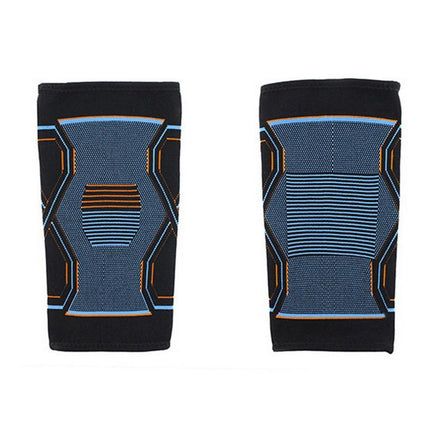 2-Pack Knitted Knee Support Sleeve Leg Brace for Gym Sports Running(L)