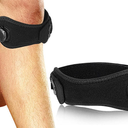 2PCS Knee Compression Sleeve Adjustable Patella Support Strap For Sports And Fitness