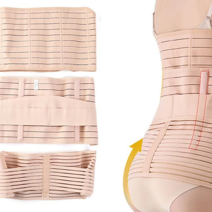 3 in 1 Postpartum Belly Band Waist Shapewear Recovery Girdle After Birth Support - Cuticolor & 2XL
