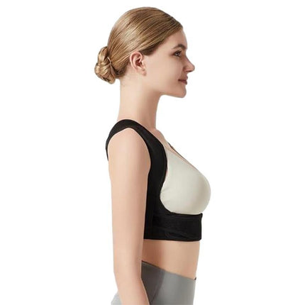 Adjustable Posture Corrector for Posture Correction Back Straightener -Black / S