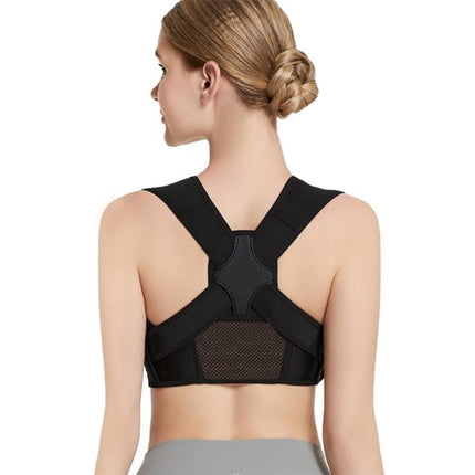 Adjustable Posture Corrector for Posture Correction Back Straightener -Black / L