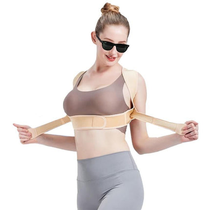Adjustable Posture Corrector for Posture Correction Back Straightener -Nude / L