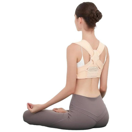 Adjustable Posture Corrector for Posture Correction Back Straightener -Nude / L