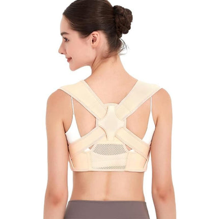 Adjustable Posture Corrector for Posture Correction Back Straightener -Nude / L