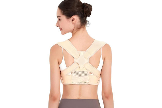 Adjustable Posture Corrector for Posture Correction Back Straightener -Nude / S