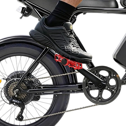 Aluminum Alloy Bike Pedals Wide Platform Lightweight Bicycle Pedals for MTB Road Bikes - Red