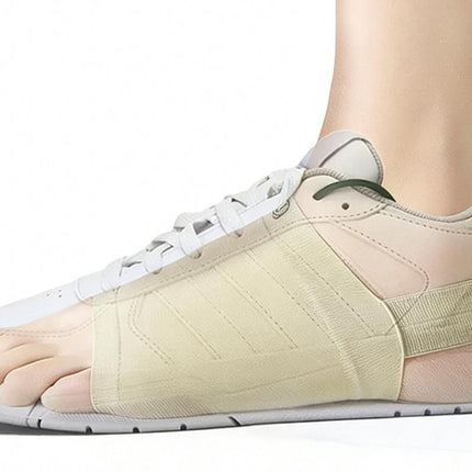Arch Support Soft Pad Brace Sleeve Ankle Foot Wrap For Feet Flat - Khaki