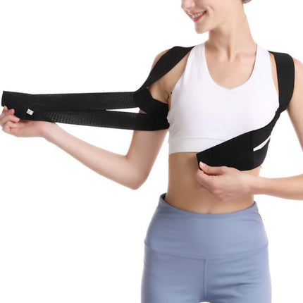 Back Posture Corrector Shoulder Brace Clavicle Support Strap Belt -L