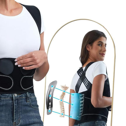 Back Straighter for Lower Back Pain Relief Back Brace Posture Corrector with Spine Vertical Alignment System -M
