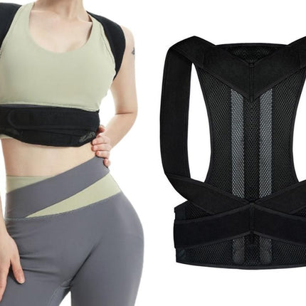 Hook and Loop Shoulder Support Brace Belt Back Posture Correctors -L