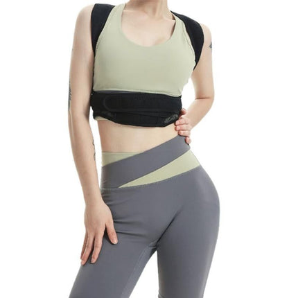 Hook and Loop Shoulder Support Brace Belt Back Posture Correctors -M